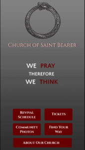 Saint Bearer app screenshot